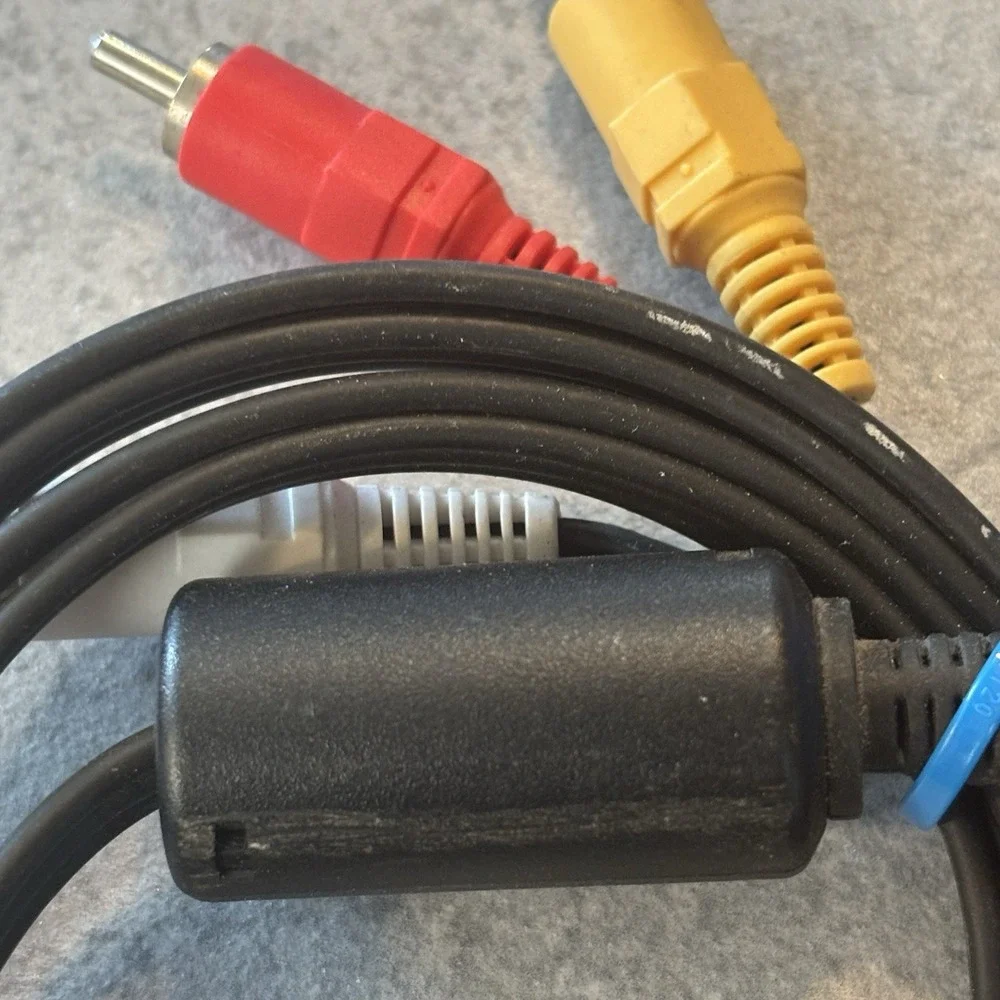 Sony PlayStation Ps1 Ps2 Ps3 - Black AV Cables OEM